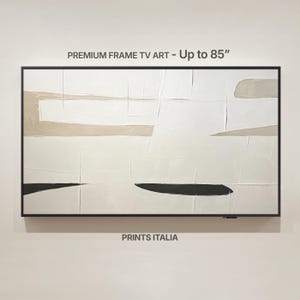 Samsung Frame TV Beige Minimalist Art – Modern Textured Abstract, Boho Art for Frame TV Digital Download Scandinavian Neutral Wall Art