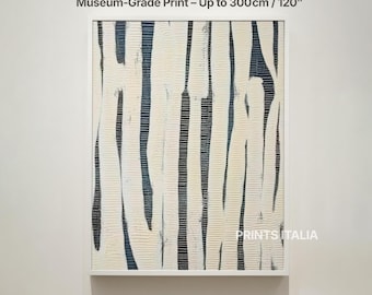 Abstract Geometric Art Print, Beige Neutral Decor (Digital Download)