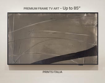 Taupe Abstract Art for Frame TV | Neutral Japandi Style (Digital Download)