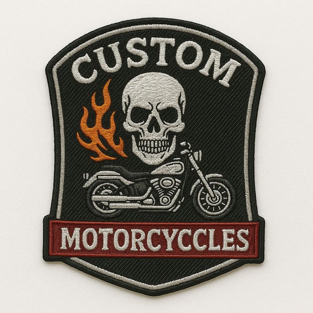Personalized Biker Iron-on Patch | Personalized Name Patch | Sew on ...