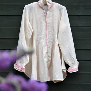 Organic Cotton Shirt Dress - Handwoven cotton - Kala cotton series