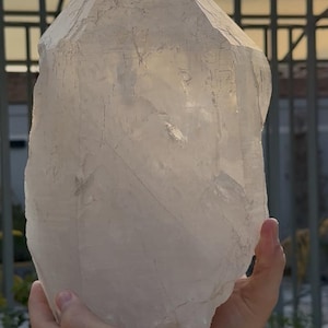 Large Natural Quartz Crystal Specimen: 9.9 kg, Exceptional Clarity