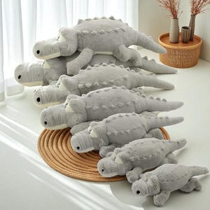 Giant Crocodile Plush Pillow | Soft Stuffed Animal Toy for Kids, Girls | Sleeping Body Cushion | Cute Gift for Christmas or Birthday