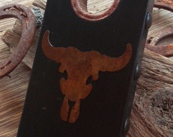 Large Rustic Boot Jack with Steer