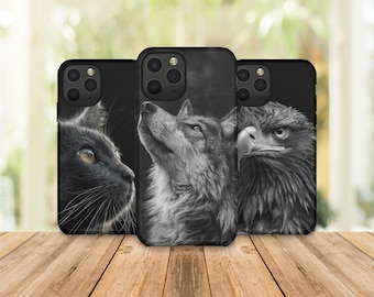 Animal Portrait Phone Case Wildlife Animal cover for iPhone 16e, 17 Pro Max, 17 Air, Samsung S25 Edge, A16, Pixel 10, 9A