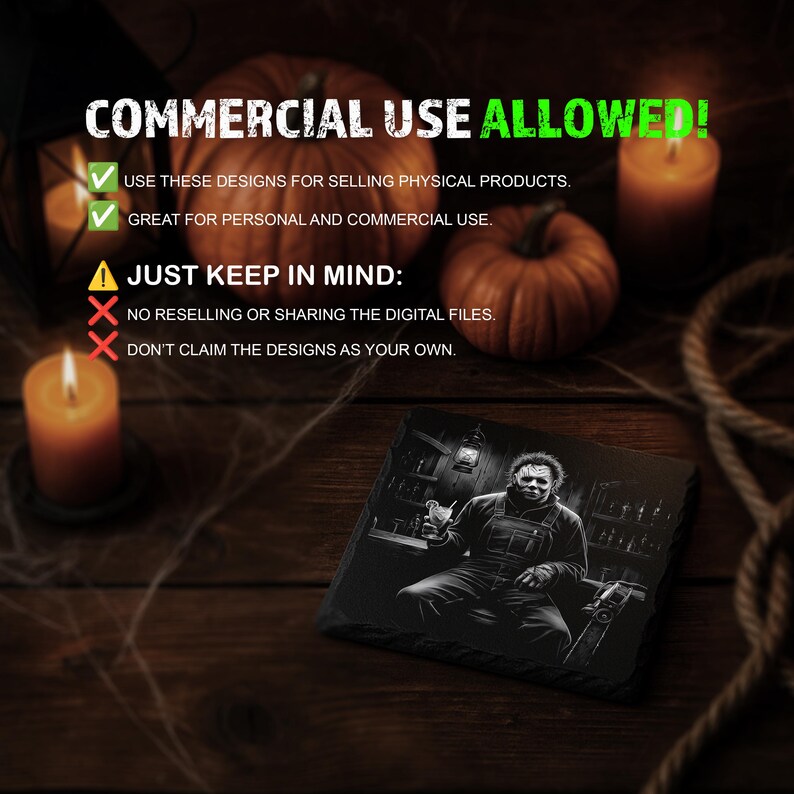 Spooky Halloween Villains Laser Engraving PNG Bundle Laser Files for ...