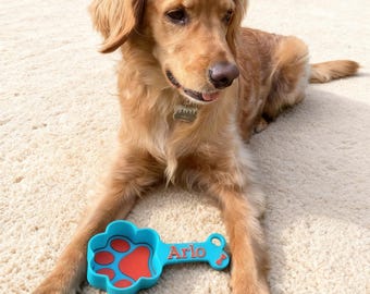 Custom Name Pet Scoop, Personalized Feeding Spoon for Dog Cat, Eco-Friendly Gift  Biodegradable PLA, 3D Printed，gift