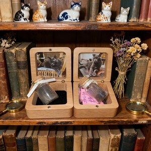 Custom Pet Memorial Box for Ashes, Hair, Teeth - Personalized Photo  Name Engraving -Memorial Gift & Mothers Day Present for Pet Lovers
