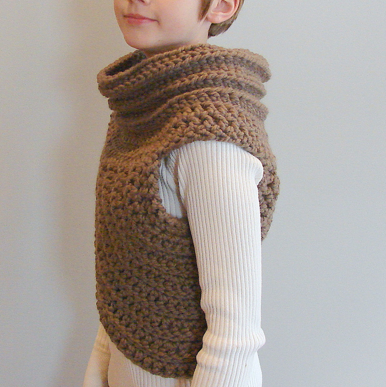 half sweater with cap