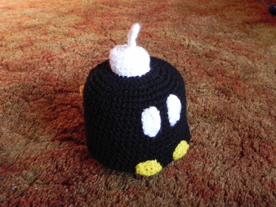 Mario Bob-omb Hat - Etsy