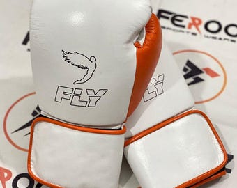 Genuine Cowhide Leather Boxing Gloves Kickboxing Training Sparring