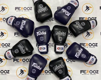 Fairtex ブラックレザーボクシンググローブ – プロ仕様のムエタイ