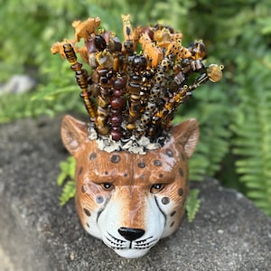 Cheetah Planter - Etsy