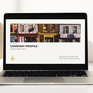 Company Profile PowerPoint Template | Modern Business Presentation | Structured Company Slides | Editable Corporate Deck PPTX