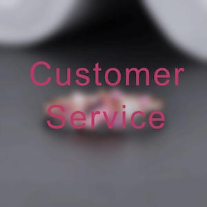 Puede incluir: Las palabras "Customer Service" en rosa sobre un fondo borroso. La imagen tiene un enfoque suave, con un degradado gris oscuro y blanco. El texto es el foco principal.