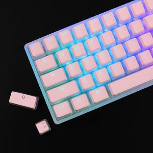 Keycaps Set | 104 Keys OEM Profile | Double Shot Pbt/Abs Keycap | Rgb Backlit Mechanical Keyboard Keycaps | ISO Layout Compatible
