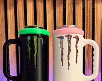 Individuell 3D-gedruckter Monster Energy Dosenhalter (500 ml) mit Henkel – Wunschfarben