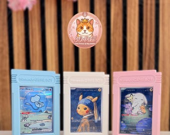 Pokémon-Kartenhülle – Gameboy-Modul-Design – 3D-gedrucktes Geschenk