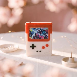 Retro Handheld Console TCG Deck Box - Gameboy Inspired Card Storage - Fits ~60 Sleeved Cards - Different colors