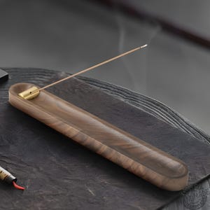 Zen Monk Incense Holder – Unique Ceramic Ash Catcher for Sticks – Asian Inspired Home Decor and Meditation Gift for Relaxation