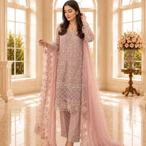 dusky pink asian dress Dusty Pink Asian Wedding Clothes
