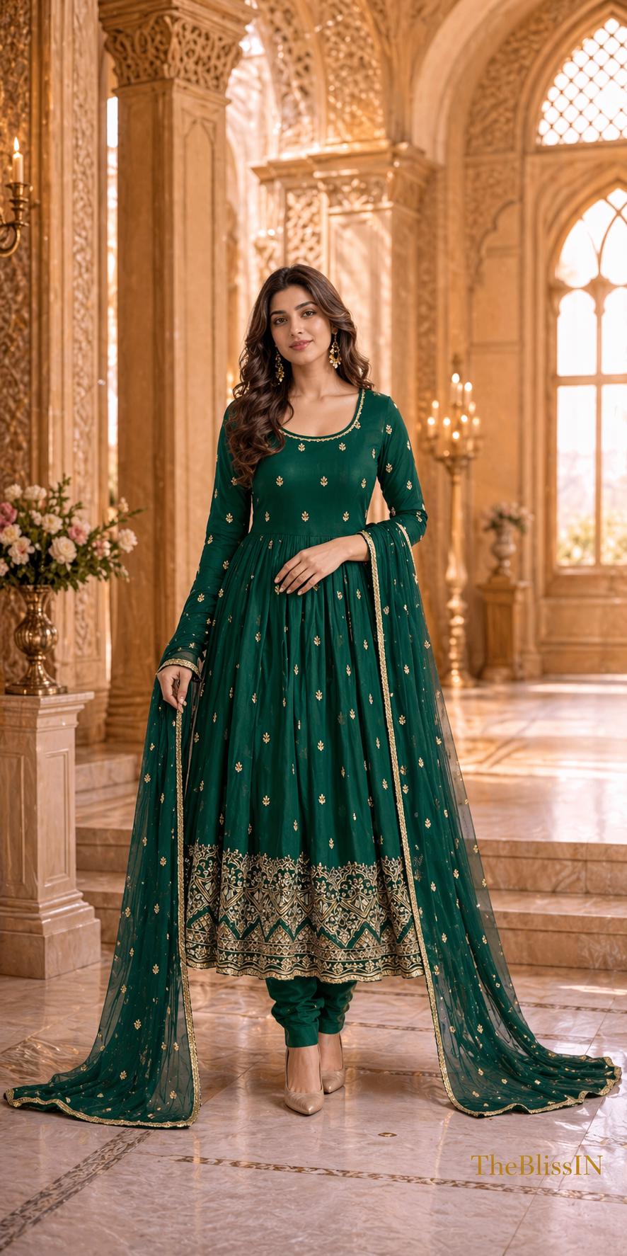 Bottle Green Pakistani Dresses - Etsy Canada
