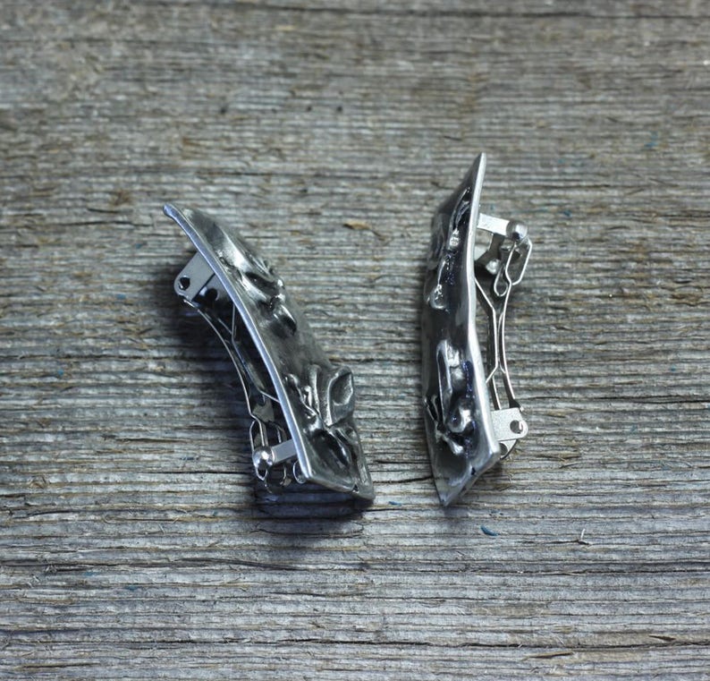 Twin butterfly barrettes