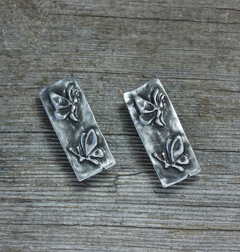 Twin butterfly barrettes