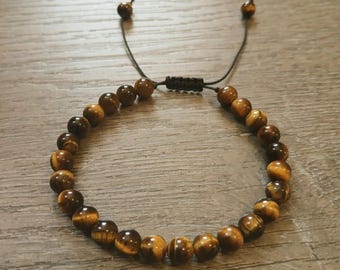 Tiger Eye Adjustable Bracelet