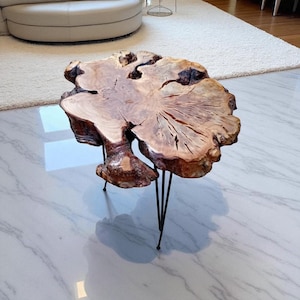 Wood Console Table, Rustic Sofa Table with Hairpin Legs, Modern Entryway Table, Narrow Hall Table,Handmade Epoxy River Table, Wood For Epoxy