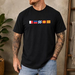 Nautical Flag Shirt Name - Etsy