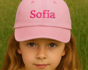 Personalizowana czapka baseballowa z imieniem dla dzieci, haftowana czapeczka dla malucha, zabytkowa czapeczka dla chłopca lub dziewczynki, wyjątkowy prezent świąteczny, prezenty dla dzieci