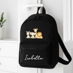 Personalized Safari Backpack for Toddlers: Custom Kids School Bag