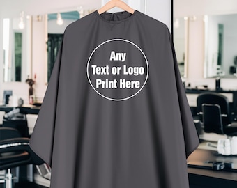Customizable Barber Cape: Waterproof Salon Smock, Personalized Hair Stylist Gift