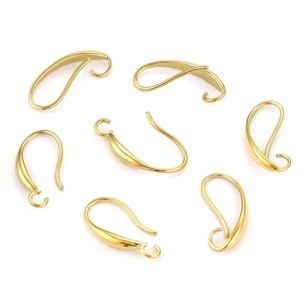 10 Stücke Edelstahl Ohrring Spangen Haken Armaturen DIY Metall Haken Ohr draht Schmuck machen Liefert Ohr Haken Zubehör