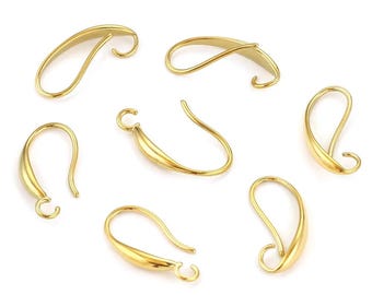10 Pcs Stainless Steel Earring Hooks, DIY Jewelry Supplies