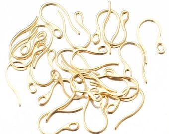 20pcs Stainless Steel Earring Hooks, Jewelry Making Findings