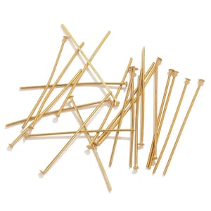 20pcs 20-70mm Stainless Steel Flat Head Pins For Jewelry Making Findings Needles Accessories DIY Jewelry Parts