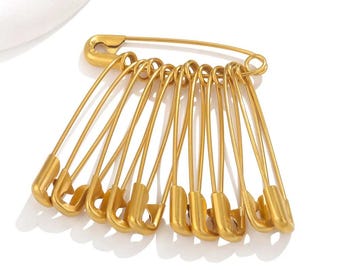 50pcs Stainless Steel Safety Pins, DIY Jewelry Brooch Making Supplies