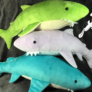 Shark Plush Sewing Pattern - Instant Download PDF