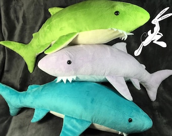 Shark Plush Sewing Pattern - Instant Download PDF