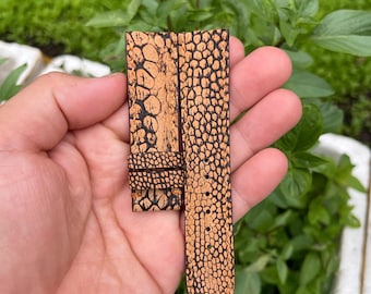 Pulseira de relógio em couro genuíno de avestruz nobuck marrom de 22 mm com fivela e pino de mola de liberação rápida.