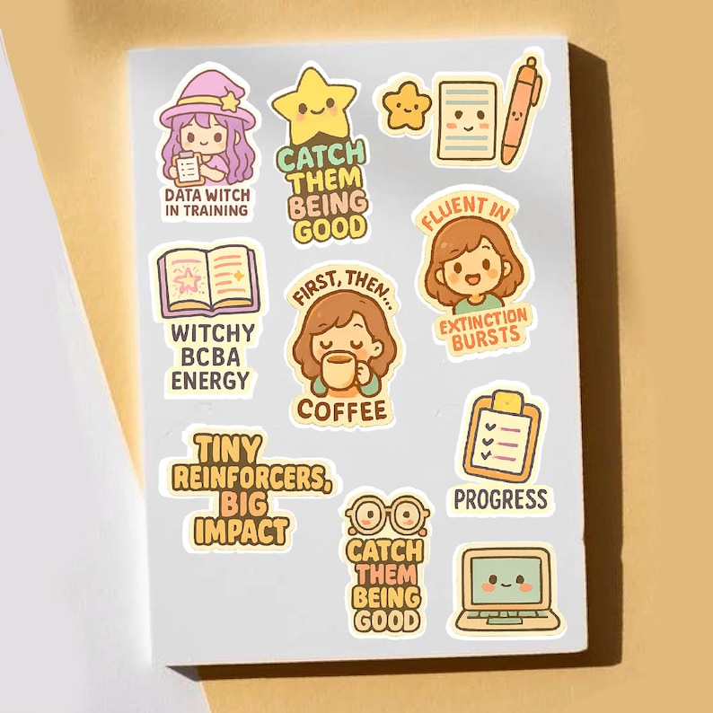 ABA Therapist Sticker Pack: Funny BCBA RBT Gifts (25pc) - Etsy