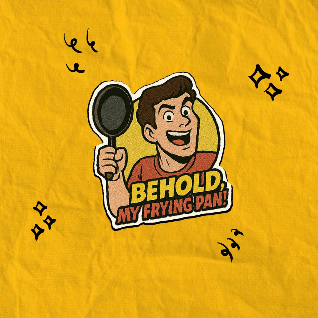 Dungeon Crawler Carl Sticker | “behold My Frypan” Funny Quote | Gamer ...