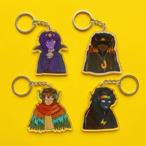 Instabiele, op SMP geïnspireerde acrylsleutelhanger | Gamer-sleutelhangerbedel | Leuke acryl bedel met karakter | Accessoire gametas