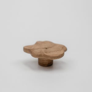 Solid Oak Cloud Drawer Knob Wooden Kids Furniture Handle Nursery Cabinet Pull