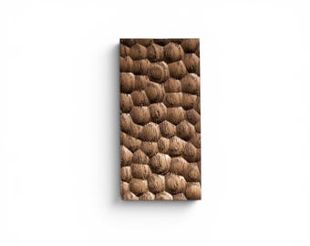 Textured Oak Cabinet Handle, Sculpted Wooden Drawer Pull, Modern Furniture Hardware, Minimalist Cabinet Decor