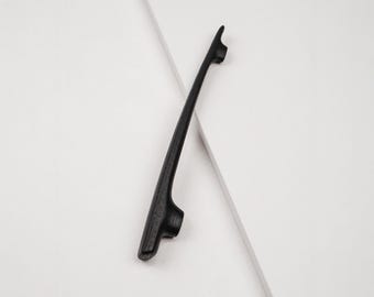 Schrankgriffe aus schwarzer Eiche, lange Schubladengriffe aus Holz, Möbelbeschläge