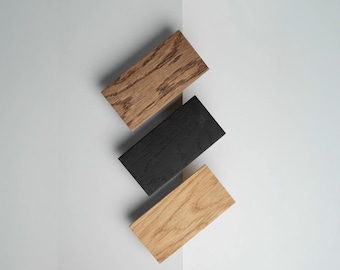 Solid Oak Drawer Pull: Rounded Wooden Cabinet Handles