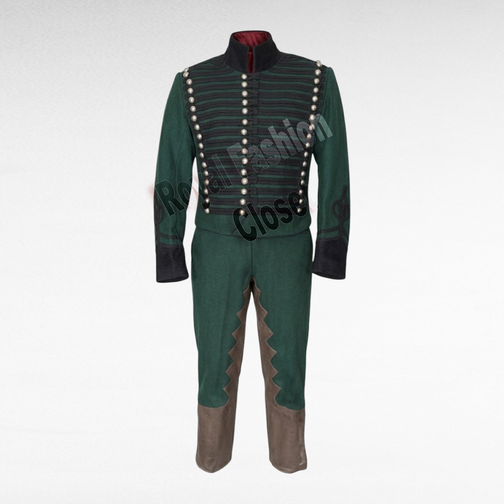 Handmade British 95th Rifles Uniform | Richard Sharpe Hussar Suit With ...